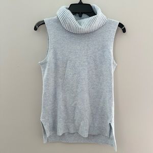 JCREW light blue turtleneck tank top